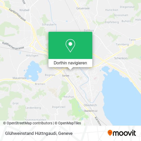 Glühweinstand Hüttngaudi Karte
