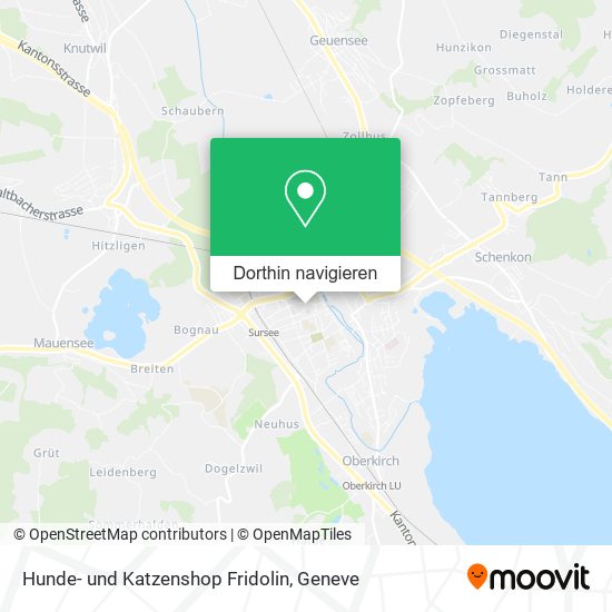 Hunde- und Katzenshop Fridolin Karte