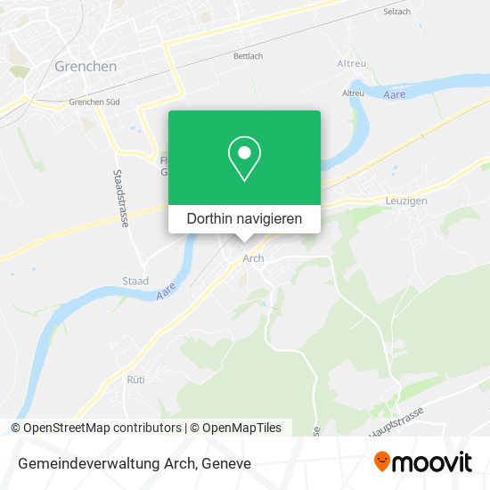 Gemeindeverwaltung Arch Karte