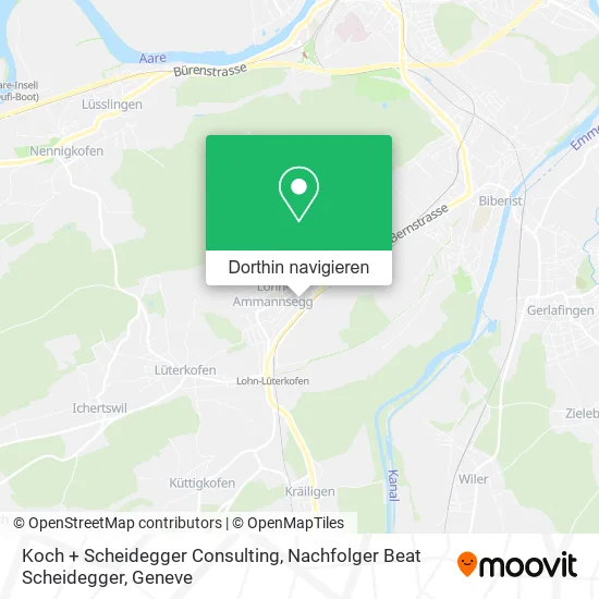 Koch + Scheidegger Consulting, Nachfolger Beat Scheidegger Karte