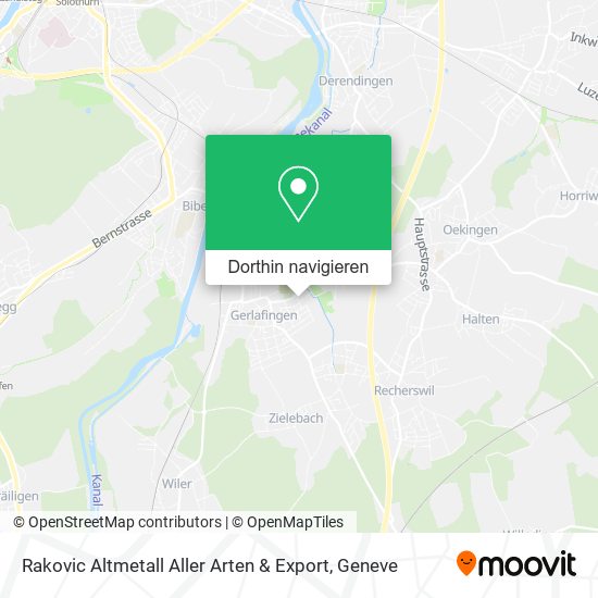 Rakovic Altmetall Aller Arten & Export Karte