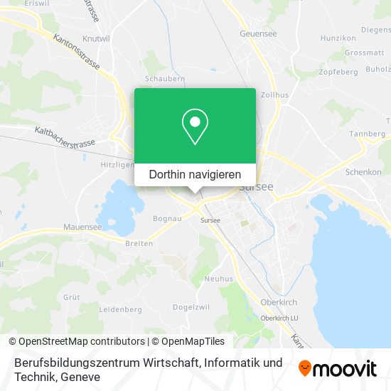 Berufsbildungszentrum Wirtschaft, Informatik und Technik Karte