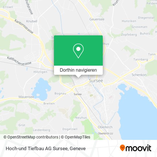Hoch-und Tiefbau AG Sursee Karte