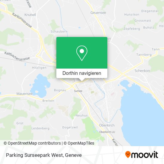 Parking Surseepark West Karte