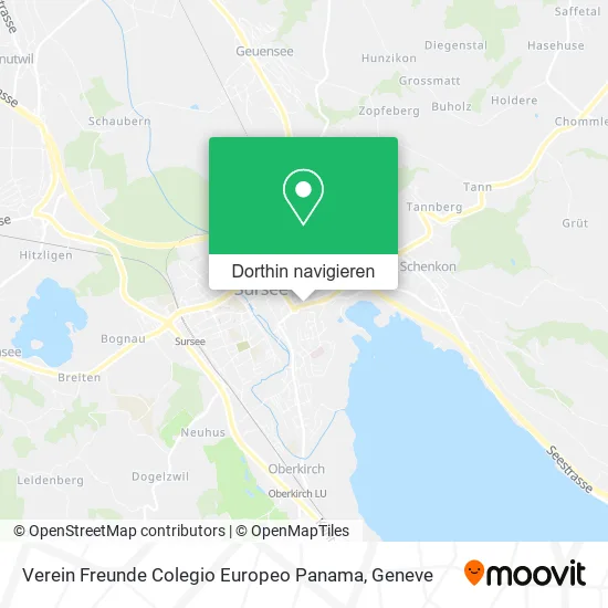 Verein Freunde Colegio Europeo Panama Karte