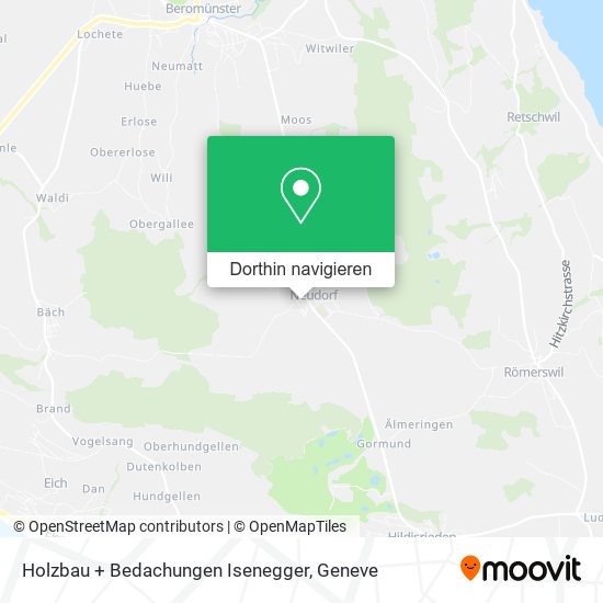 Holzbau + Bedachungen Isenegger Karte