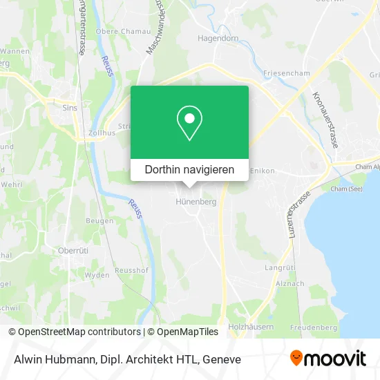 Alwin Hubmann, Dipl. Architekt HTL Karte