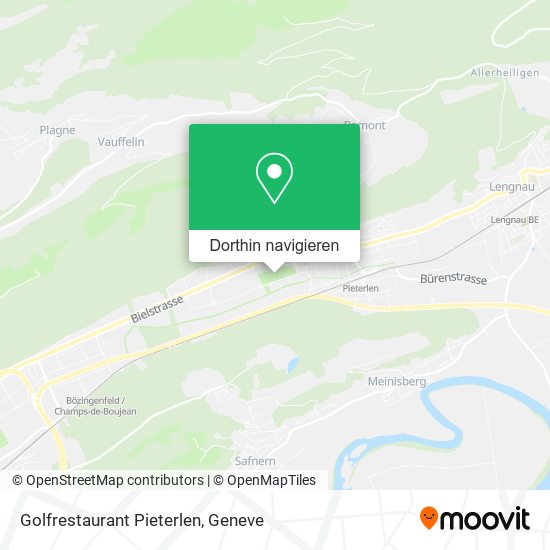 Golfrestaurant Pieterlen Karte