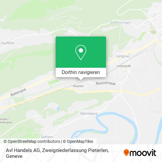 Avl Handels AG, Zweigniederlassung Pieterlen Karte