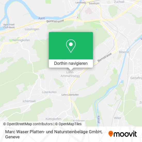 Marc Waser Platten- und Natursteinbeläge GmbH Karte