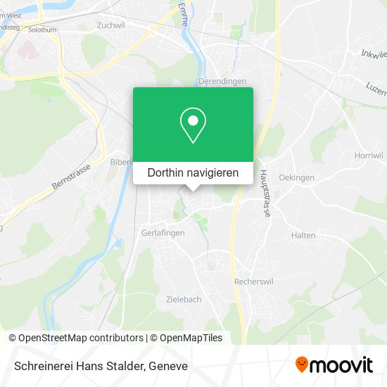 Schreinerei Hans Stalder Karte
