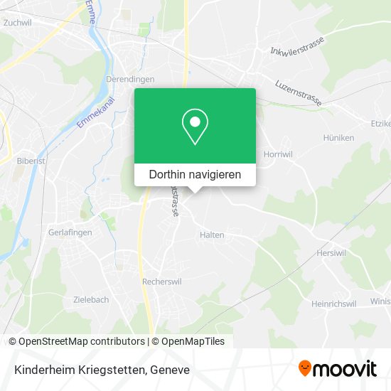 Kinderheim Kriegstetten Karte