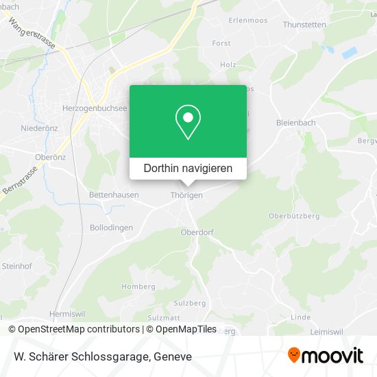 W. Schärer Schlossgarage Karte