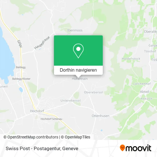 Swiss Post - Postagentur Karte