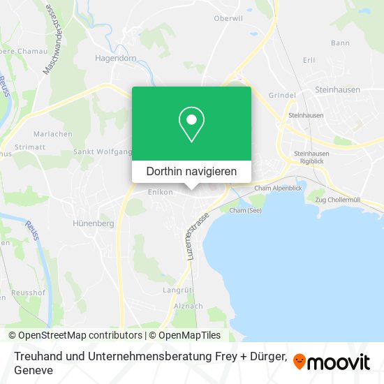 Treuhand und Unternehmensberatung Frey + Dürger Karte