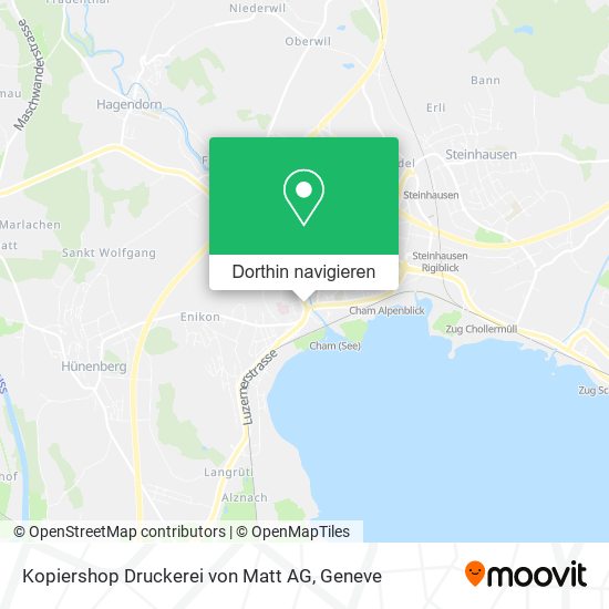 Kopiershop Druckerei von Matt AG Karte