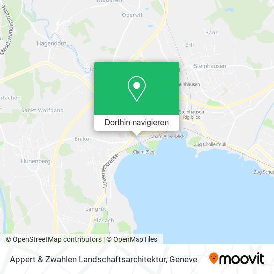 Appert & Zwahlen Landschaftsarchitektur Karte