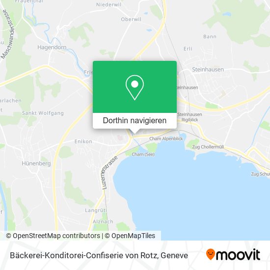 Bäckerei-Konditorei-Confiserie von Rotz Karte