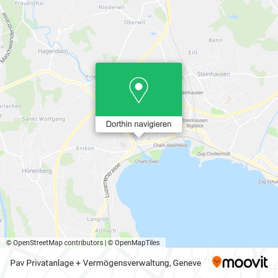 Pav Privatanlage + Vermögensverwaltung Karte