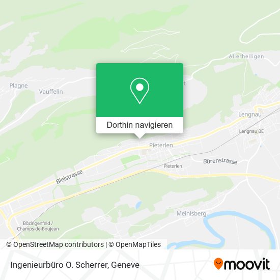 Ingenieurbüro O. Scherrer Karte