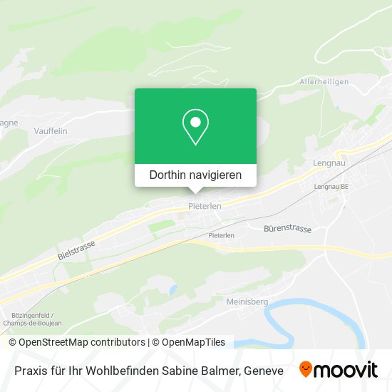Praxis für Ihr Wohlbefinden Sabine Balmer Karte