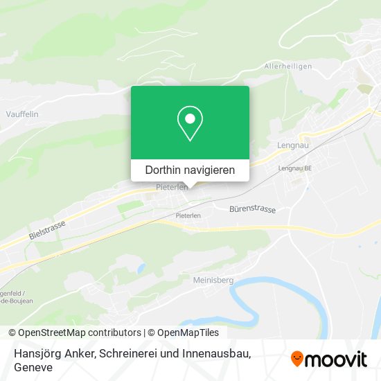 Hansjörg Anker, Schreinerei und Innenausbau Karte