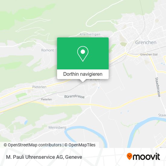 M. Pauli Uhrenservice AG Karte