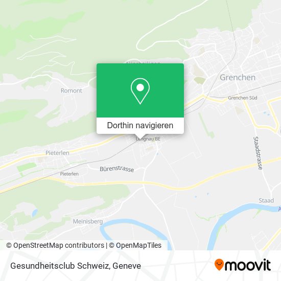 Gesundheitsclub Schweiz Karte