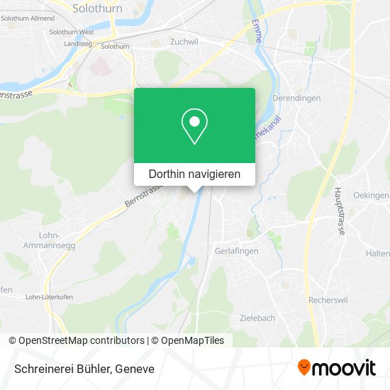 Schreinerei Bühler Karte