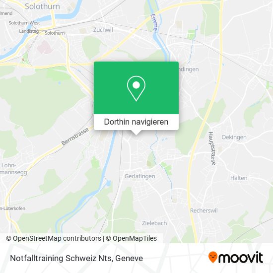 Notfalltraining Schweiz Nts Karte