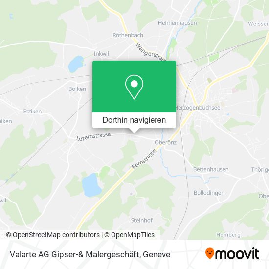 Valarte AG Gipser-& Malergeschäft Karte