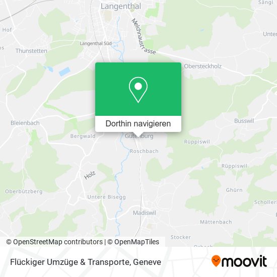 Flückiger Umzüge & Transporte Karte