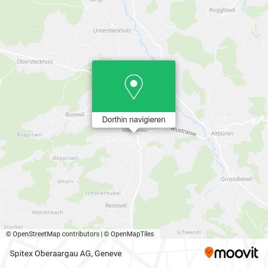 Spitex Oberaargau AG Karte