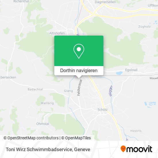 Toni Wirz Schwimmbadservice Karte