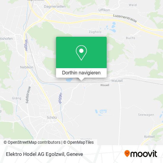 Elektro Hodel AG Egolzwil Karte
