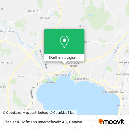 Basler & Hofmann Innerschweiz AG Karte