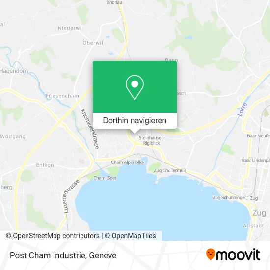 Post Cham Industrie Karte