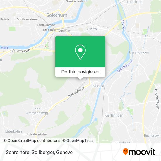 Schreinerei Sollberger Karte