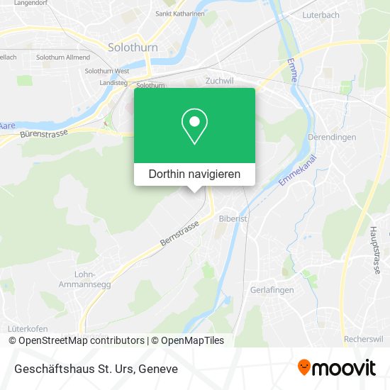 Geschäftshaus St. Urs Karte