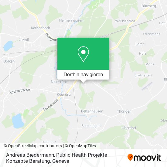 Andreas Biedermann, Public Health Projekte Konzepte Beratung Karte