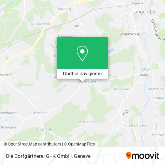 Die Dorfgärtnerei G+K GmbH Karte