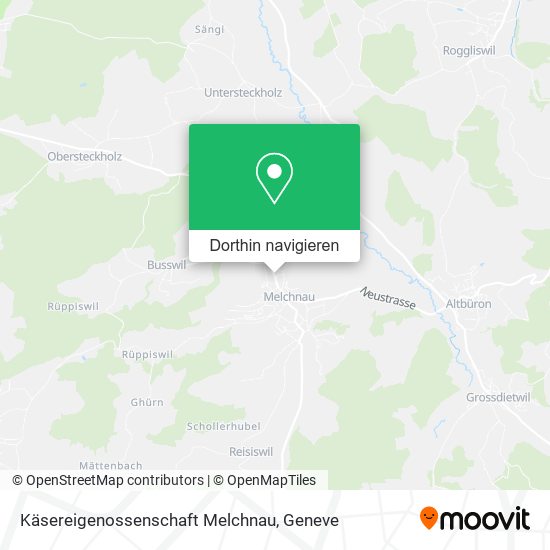 Käsereigenossenschaft Melchnau Karte