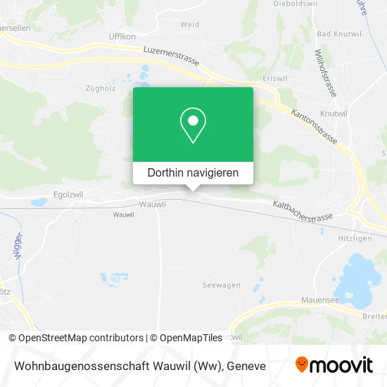 Wohnbaugenossenschaft Wauwil (Ww) Karte