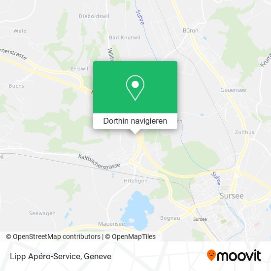 Lipp Apéro-Service Karte