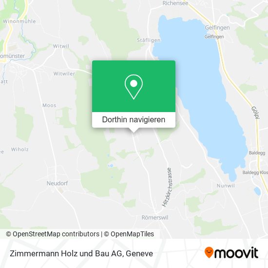 Zimmermann Holz und Bau AG Karte