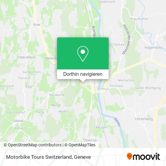 Motorbike Tours Switzerland Karte