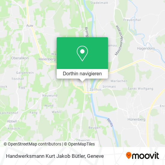 Handwerksmann Kurt Jakob Bütler Karte