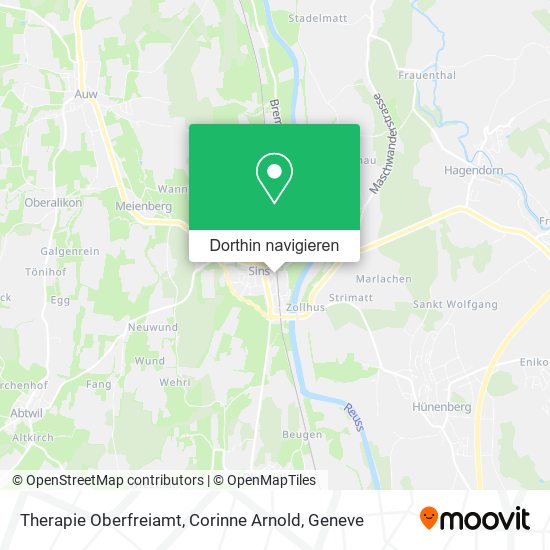 Therapie Oberfreiamt, Corinne Arnold Karte