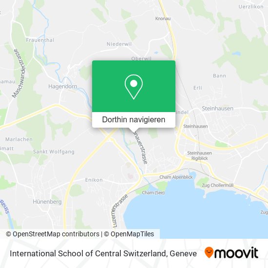 International School of Central Switzerland Karte