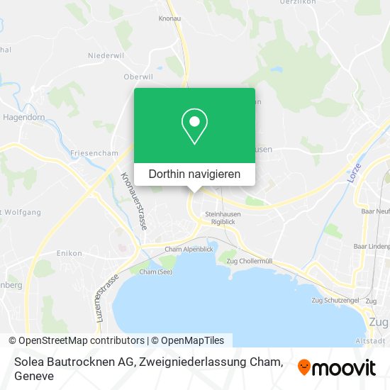 Solea Bautrocknen AG, Zweigniederlassung Cham Karte